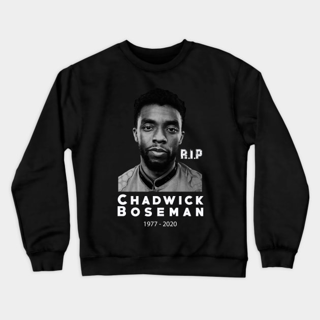 Chadwick Boseman RIP Crewneck Sweatshirt by Teeshirto